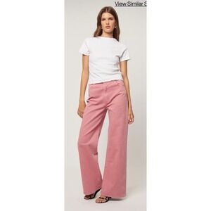 Rolla's Sailor Scoop Long - Rose ‎ Size 26 Wide Leg High Rise